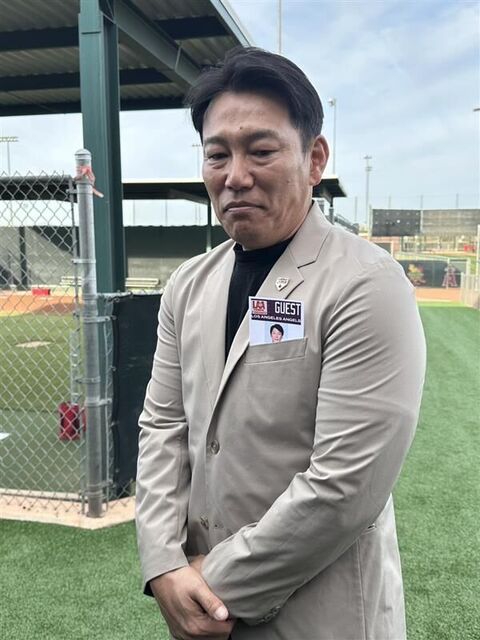 侍ジャパン井端監督、エンゼルス＆パドレス視察　菊池雄星に期待「投手陣引っ張っていってほしい」