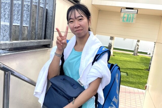 「がんばって打ちました！」伊藤あおい、WTA1000 予選突破で笑顔！＜SMASH＞