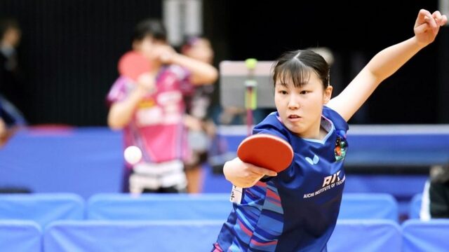 第 64 回大阪国際招待卓球選手権大会で愛知工業大・岡田琴菜が女子シングルス優勝