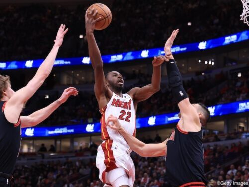 ヒートがブルズを圧倒！NBAプレーオフ2025への切符をかけた8位決定戦へ