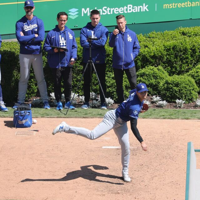 大谷翔平、4 日ぶりのブルペン入りで 14 球投球練習！
