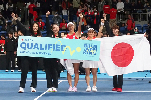 青山修子／柴原瑛菜のダブルス勝利で日本チームがファイナル進出！