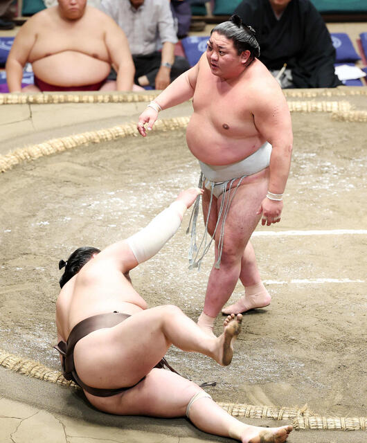 日翔志、眼窩底骨折の疑いも奮闘続ける！大相撲夏場所8日目の激闘