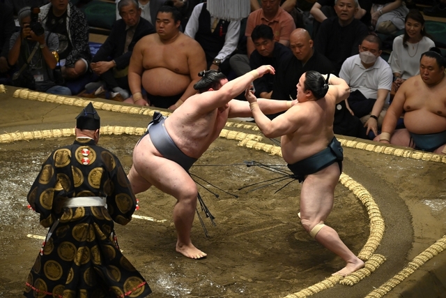 大相撲夏場所で話題の“仮面夫婦”が観戦！カリスマモデル＆有名作家の姿にファン熱狂