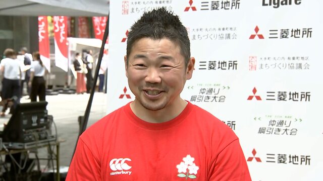 東京丸の内で熱戦！仲通り綱引き大会2025、ラグビーレジェンドチームも参戦
