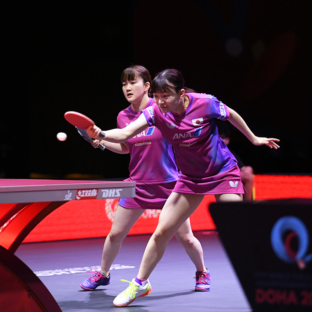 【卓球】世界卓球2025ドーハ大会：女子ダブルス準々決勝、日韓対決が熱い！