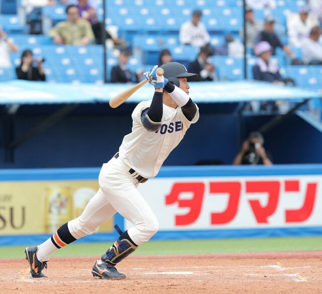 法大・境亮陽がリーグ戦初アーチ！１年生２人の本塁打で法大初の快挙を達成