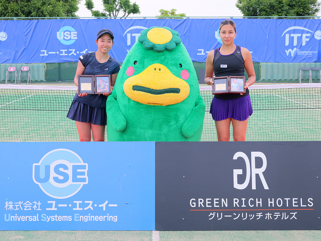 ザリナ・ディアスが2年ぶりの復帰で初優勝！清水綾乃は単複2冠を逃す [W50久留米市国際女子テニス]