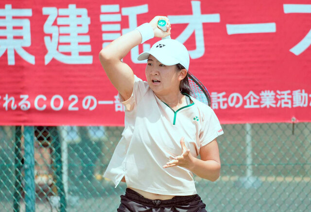 上村睦実、17歳の誕生日に単複で初戦突破！大東建託オープン supported by Square Plus 女子テニス大会
