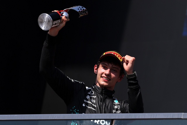18歳のアントネッリ、カナダGPで歴史的表彰台を獲得！メルセデスの新星がF1史上3番目の若さで輝く