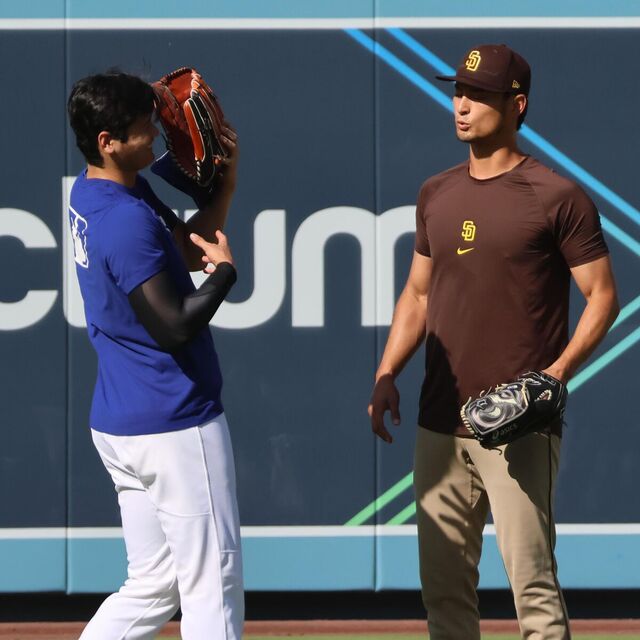 大谷翔平、侍ジャパン仲間とのキャッチボールで復調をアピール