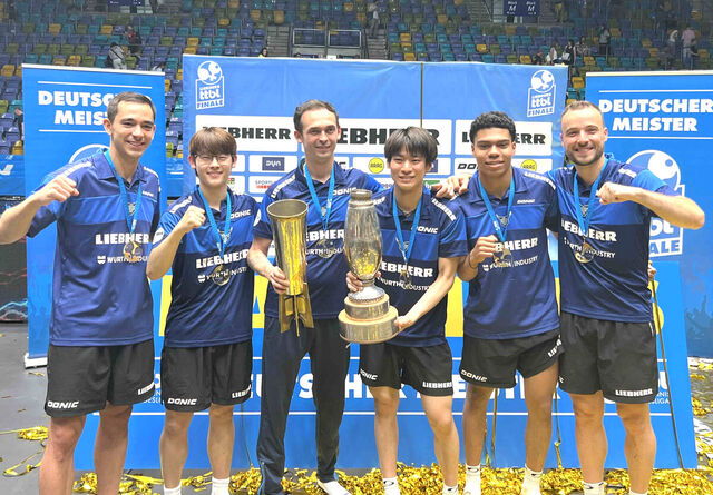 戸上隼輔がドイツ・ブンデスリーガ優勝をリード！単複２勝で世界選手権に続く頂点へ