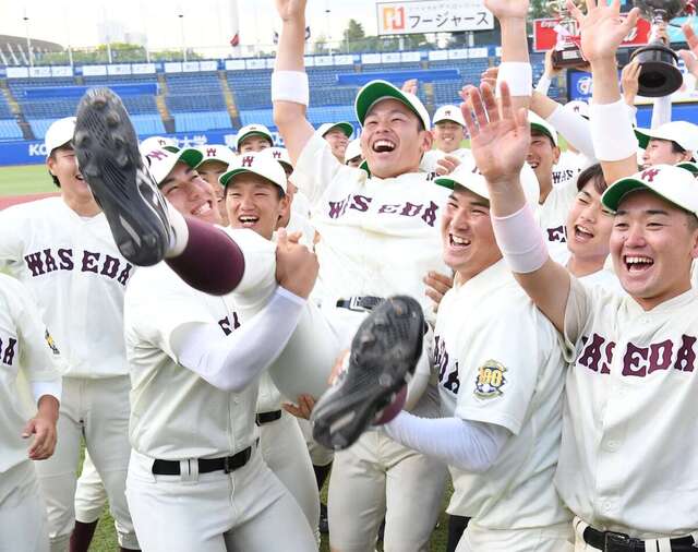 早大・小沢周平、魚雷バットで自己最高打率を記録し3季連続49度目の優勝をけん引