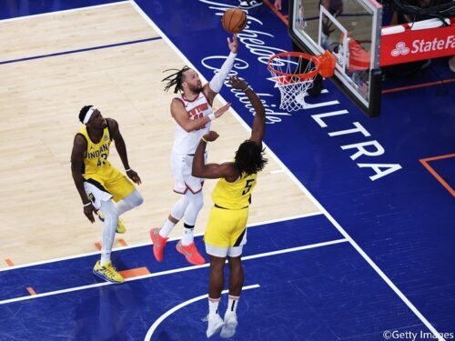 NBAプレーオフ2025：ニックスがペイサーズに圧勝、イースト決勝第5戦で視聴者数が急増