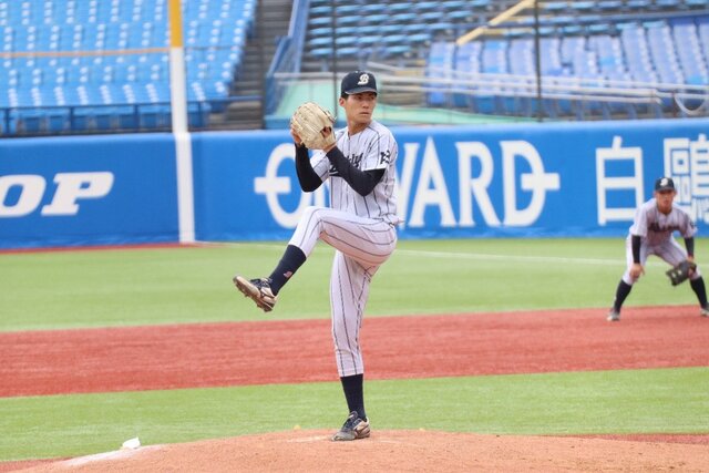 佛教大の赤木晴哉、不調の中でも自己最速153キロを記録！大学日本代表追加召集を目指す【大学野球選手権】
