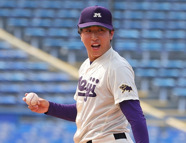 東京六大学野球春季フレッシュトーナメント決勝：明大・湯田統真対慶大の熱戦