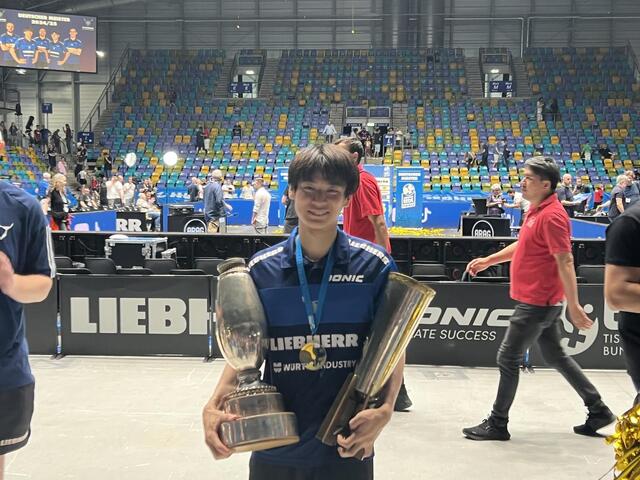 戸上隼輔、ブンデスリーガ優勝でティモ・ボルの引退試合を飾る
