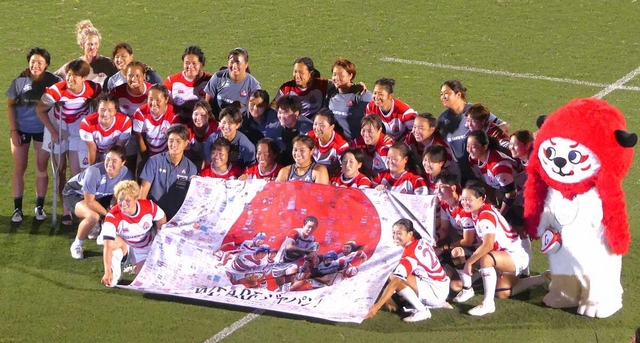 【ラグビー女子日本代表】W杯前哨戦でスペインに連勝！壮行式で5244人の声援