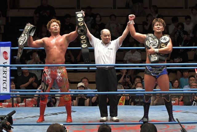 宮原＆青柳が新ベルトで世界タッグV3達成！鈴木＆真霜が次期挑戦表明