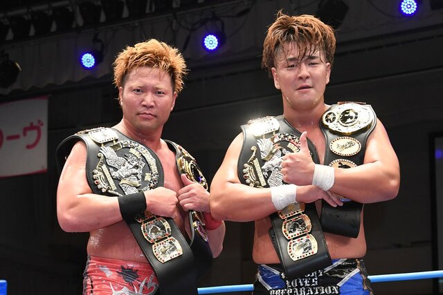 宮原健斗と青柳優馬が新ベルトで世界タッグ王座をV3防衛！鈴木秀樹の挑戦表明で次戦へ