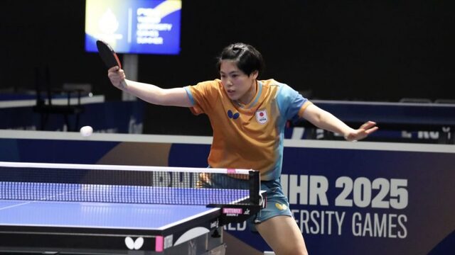 日本卓球代表、男女ともにベスト8進出！FISUワールドユニバーシティゲームズ2025で熱戦続く
