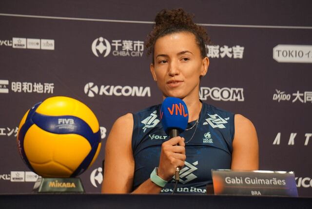 ブラジルのエース・ガビ、日本戦に向けて闘志燃やす／バレーボール・ネーションズリーグ