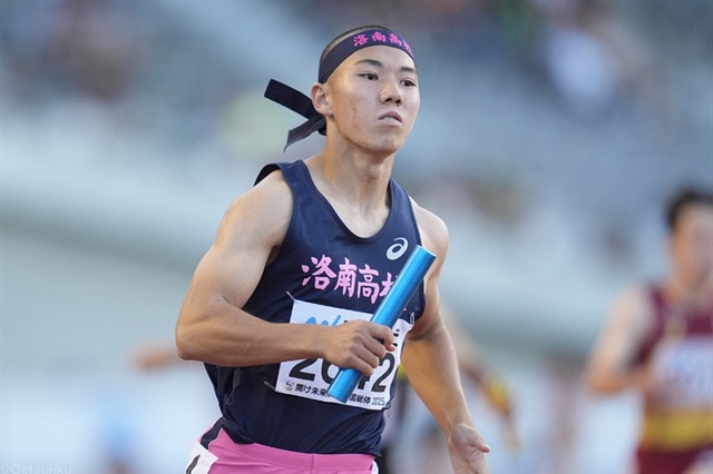 【陸上】洛南が3年ぶり王座奪還！大会新記録39秒49で圧巻のバトンパスを披露