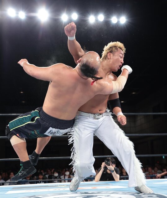 【新日本・G1クライマックス】海野翔太がBブロック2位突破！オーカーン撃破で決勝トーナメントへ