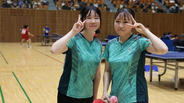 岩手大学が全国国公立大学卓球大会で優勝！佐藤彩佳＆佐藤詩華の活躍