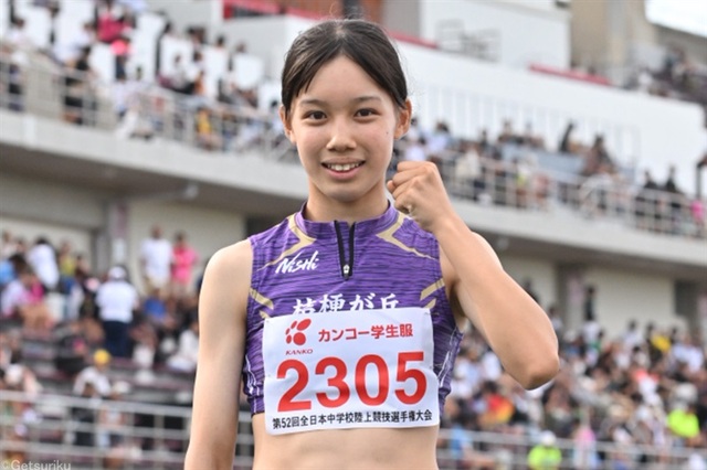【陸上】北村環奈、女子200mで連覇達成！プレッシャーを力に変えた感動の勝利／沖縄全中